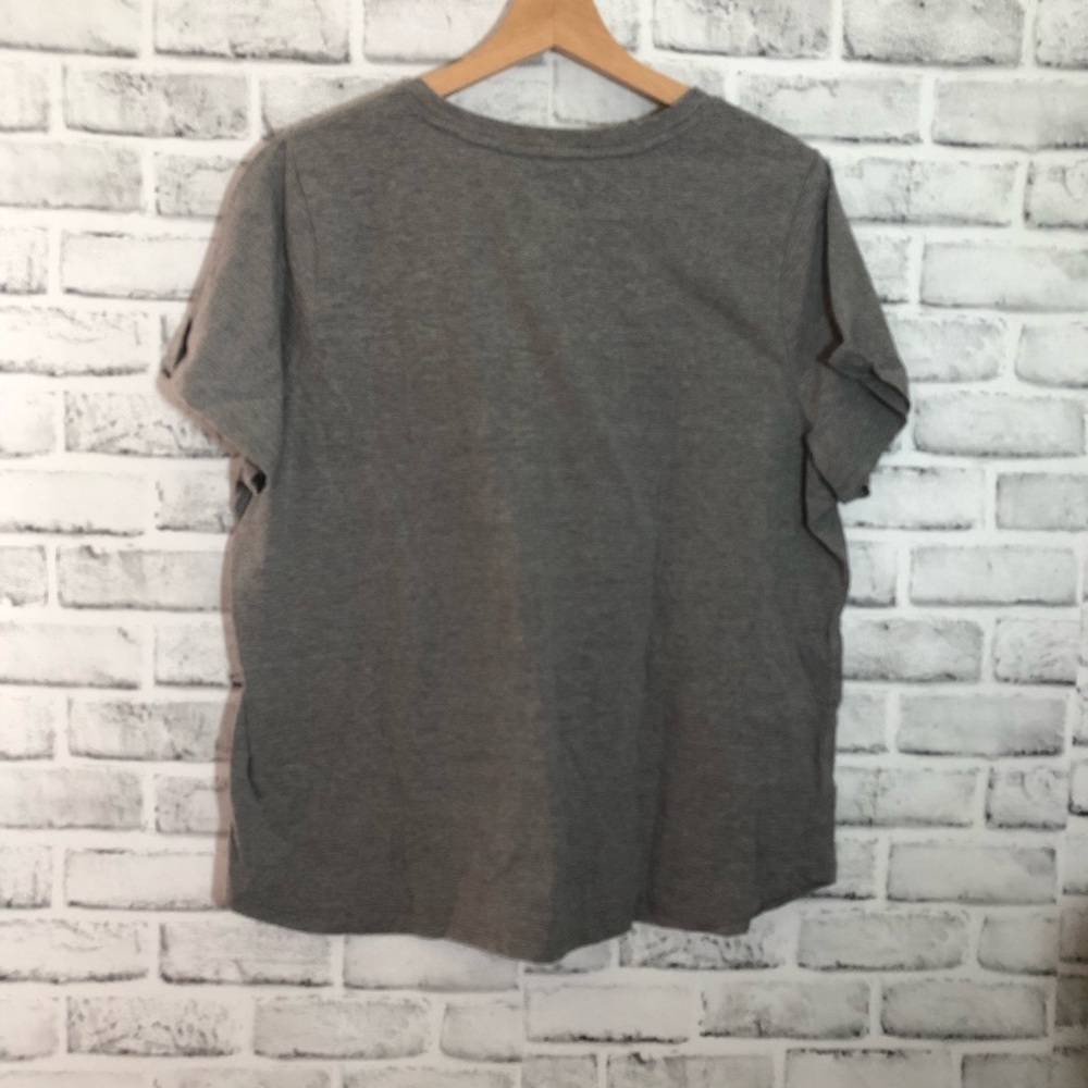 Power to the People Sonoma Gray Cotton Blend Tee - Picture 5 of 6
